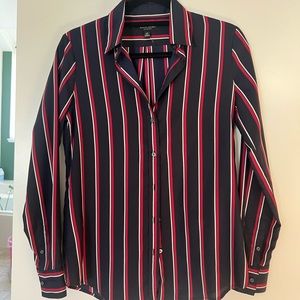 Banana Republic striped button down blouse